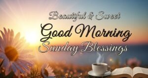 Beautiful & Sweet Good Morning Sunday Blessings