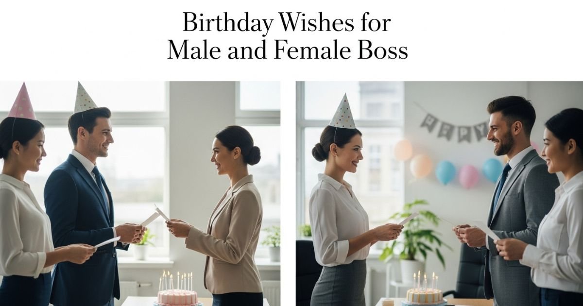 Birthday Wishes for Male and Female Boss