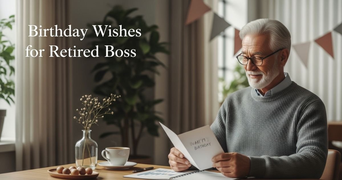 Birthday Wishes for Retired Boss
