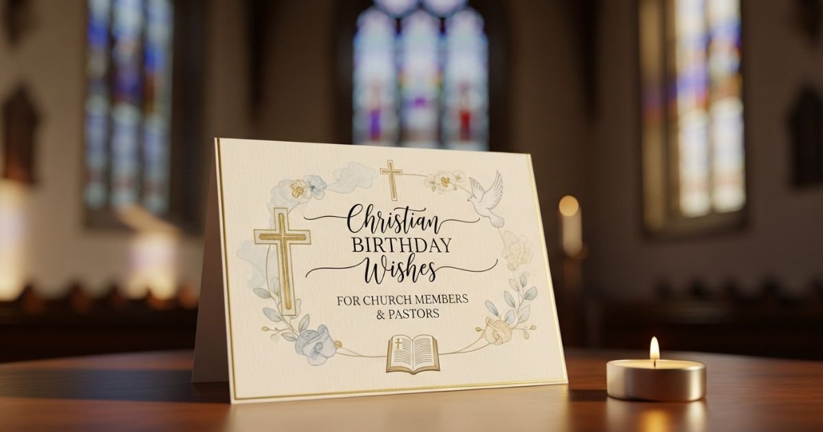 Christian Birthday Wishes for Church Members & Pastors