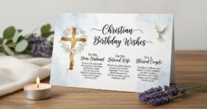Christian Birthday Wishes for Husband, Wife & Couples