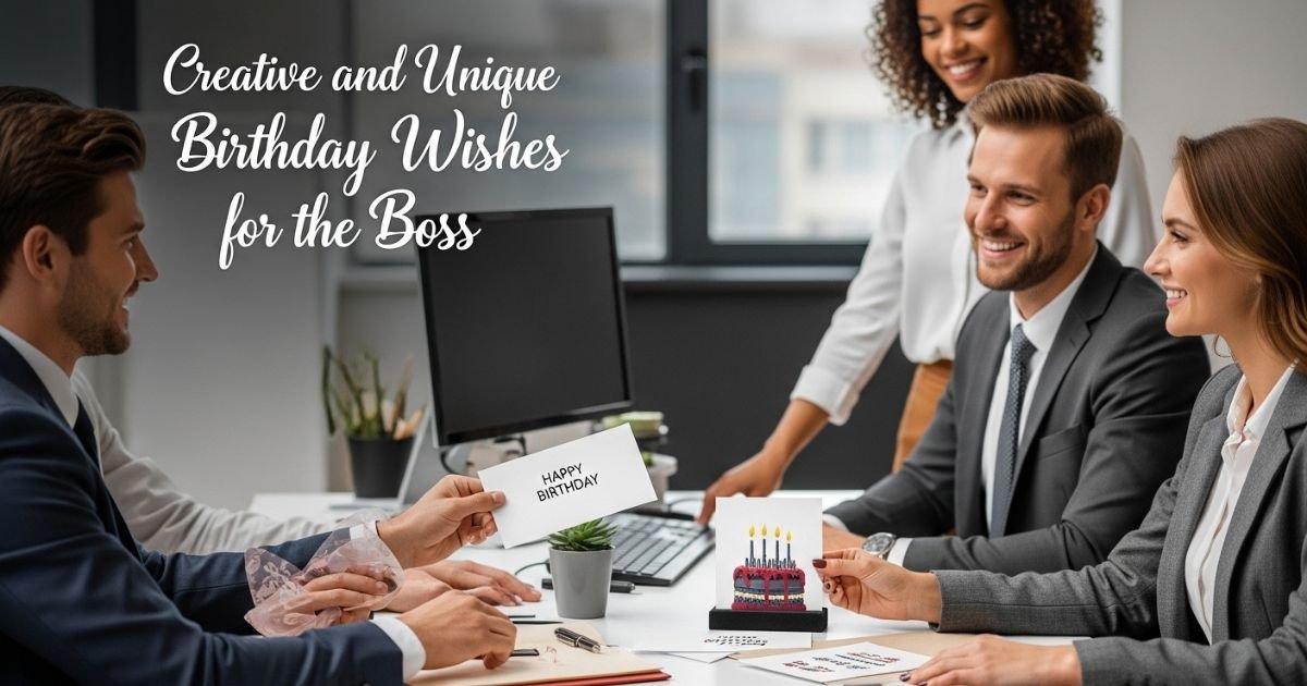 Creative and Unique Birthday Wishes for Boss