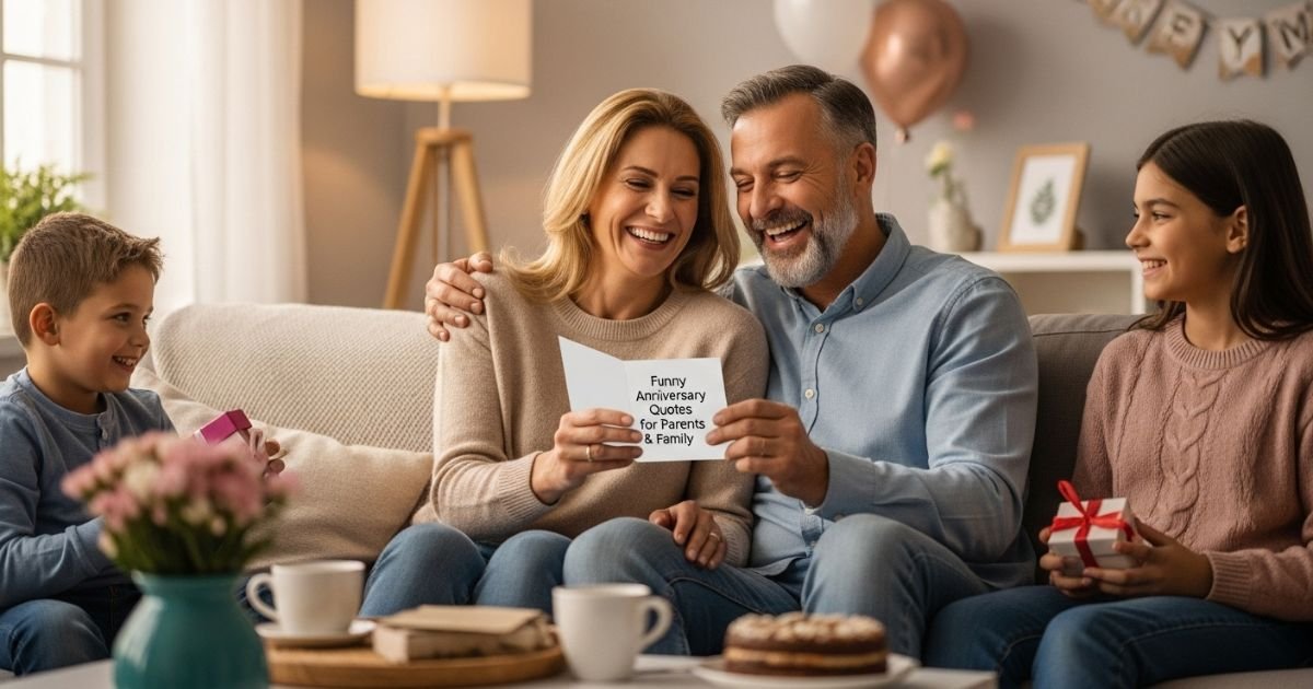 Funny Anniversary Quotes for Parents & Family