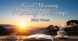 Good Morning Monday Blessings Bible Verses