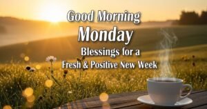 Good Morning Monday Blessings for a Fresh & Positive New Week