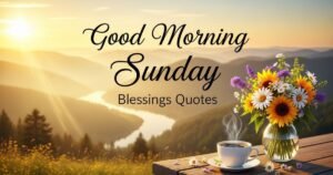 Good Morning Sunday Blessings Quotes