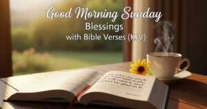 Good Morning Sunday Blessings with Bible Verses (KJV)