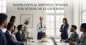 Inspirational Birthday Wishes for Senior or Leader Boss