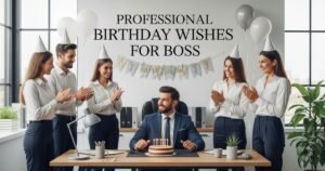 Professional Birthday Wishes for Boss