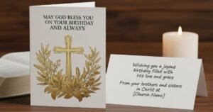 Religious Birthday Wishes for Church Members
