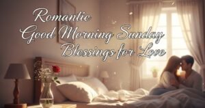 Romantic Good Morning Sunday Blessings for Love
