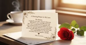 Romantic & Heart-Touching Good Morning Prayer for My Love