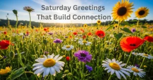 Saturday Greetings That Build Connection