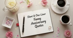 Short & One-Liner Funny Anniversary Quotes