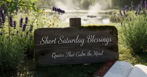 Short Saturday Blessings Quotes That Calm the Mind