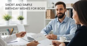 Short and Simple Birthday Wishes for Boss