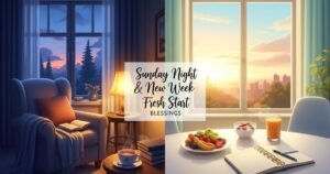 Sunday Night & New Week Fresh Start Blessings