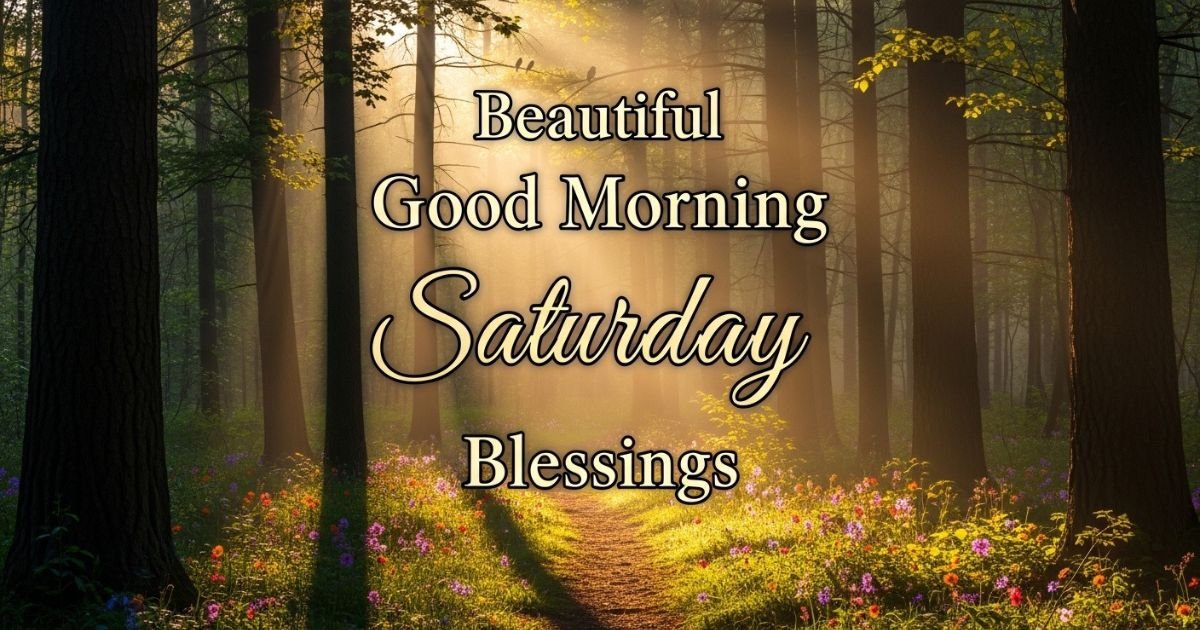 Beautiful Good Morning Saturday Blessings