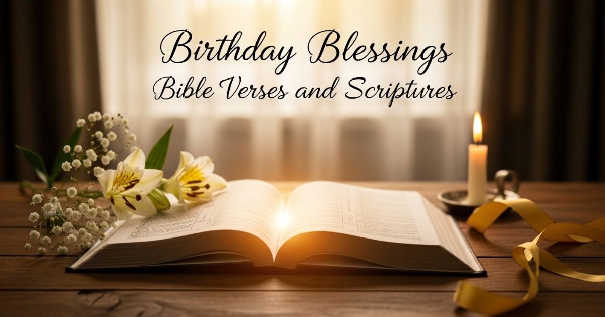 Birthday Blessings Bible Verses and Scriptures
