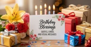 Birthday Blessings Quotes, Cards, and Visual Messages