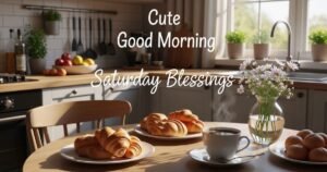 Cute Good Morning Saturday Blessings