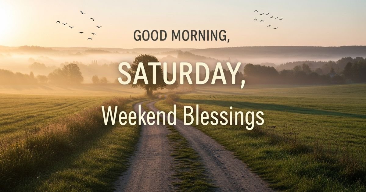 Good Morning, Saturday Weekend Blessings