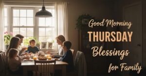 Good Morning Thursday Blessings for Family