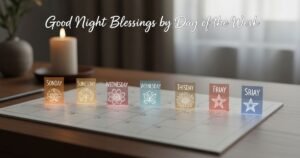 Good Night Blessings by Day of the Week