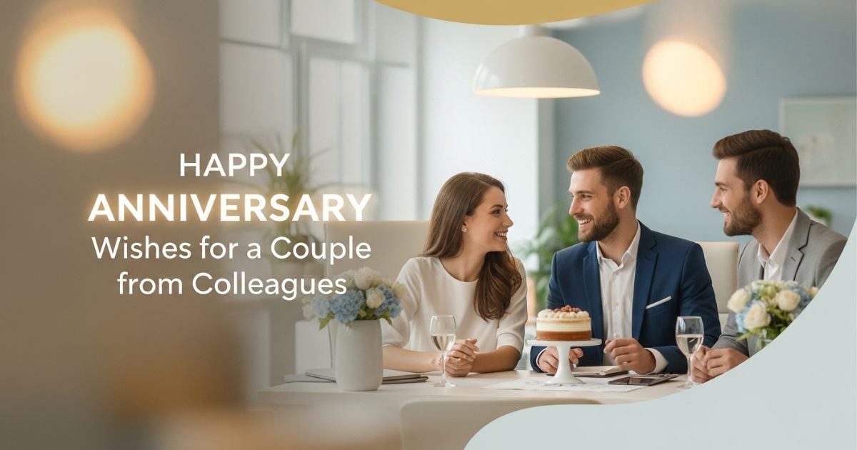 Happy Anniversary Wishes for a Couple from Colleagues