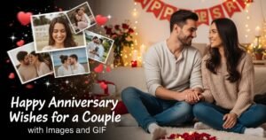 Happy Anniversary Wishes for a Couple with Images and GIF