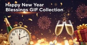 Happy New Year Blessings GIF Collection