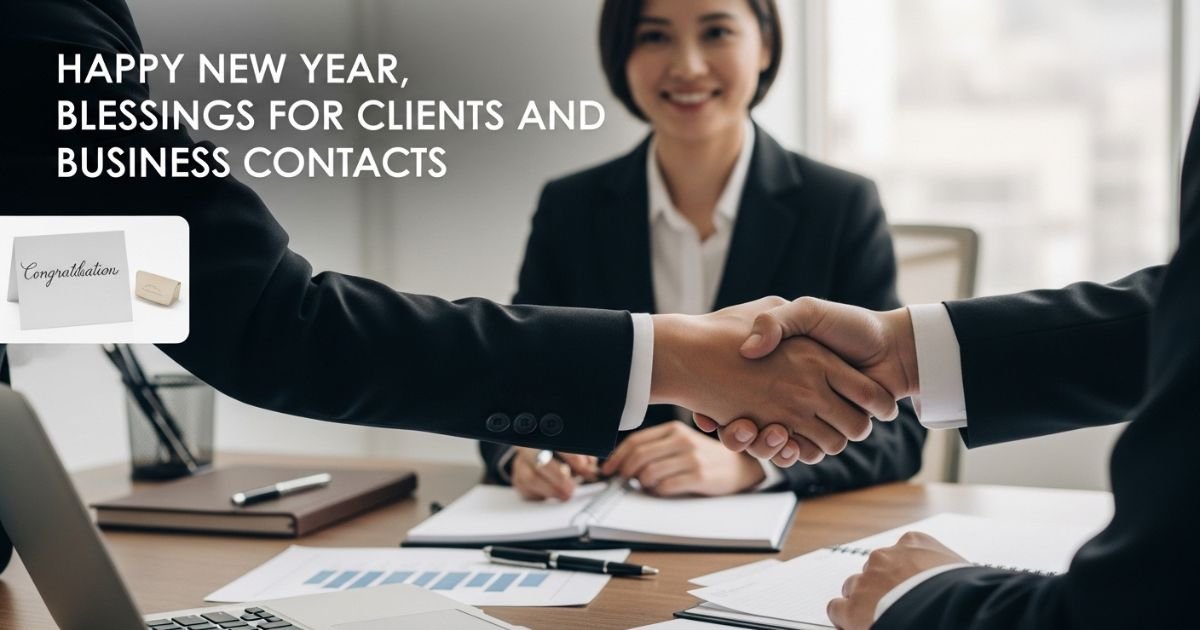 Happy New Year, Blessings for Clients and Business Contacts