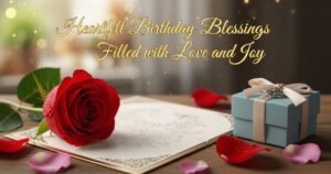Heartfelt Birthday Blessings Filled with Love and Joy