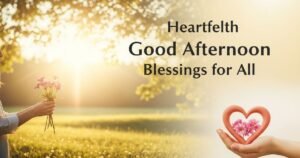 Heartfelt Good Afternoon Blessings for All