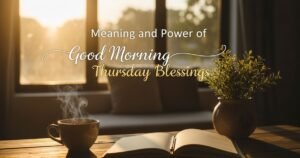 Meaning and Power of Good Morning Thursday Blessings