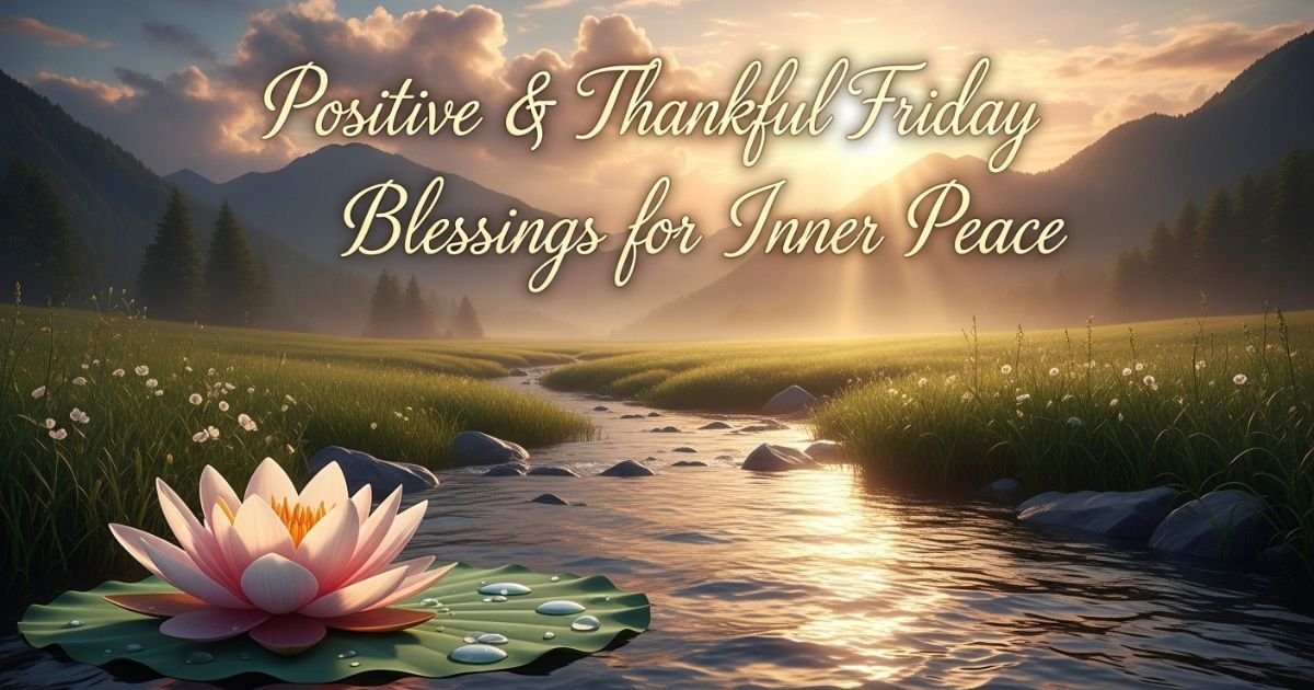 Positive & Thankful Friday Blessings for Inner Peace