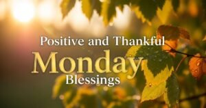 Positive and Thankful Monday Blessings