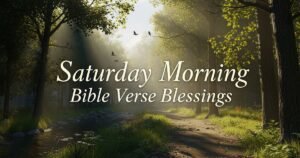 Saturday Morning Bible Verse Blessings