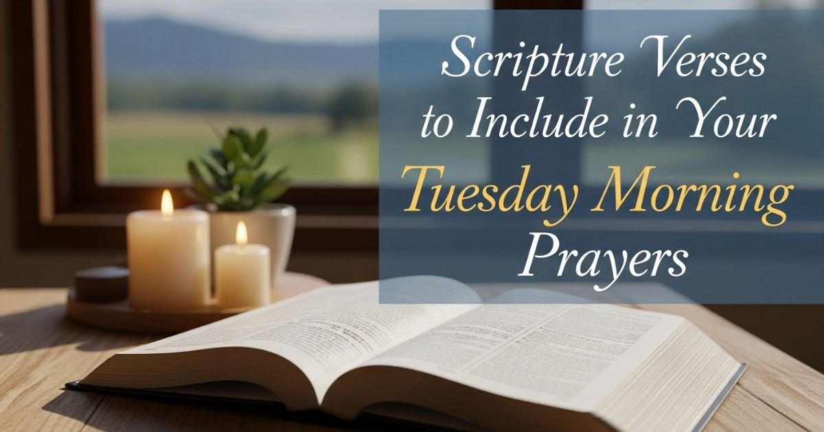 Scripture Verses to Include in Your Tuesday Morning Prayers