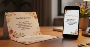 Short Birthday Prayers for Cards and Texts