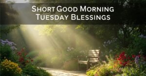 Short Good Morning Tuesday Blessings