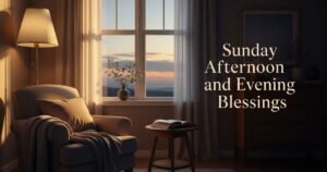 Sunday Afternoon and Evening Blessings