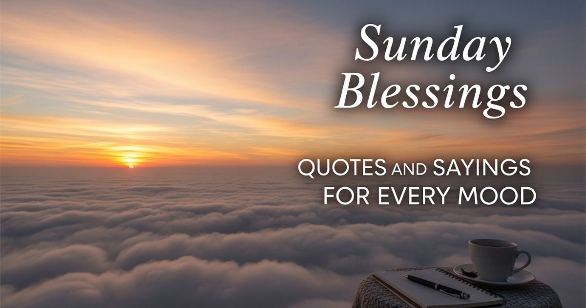 Sunday Blessings Quotes and Sayings for Every Mood