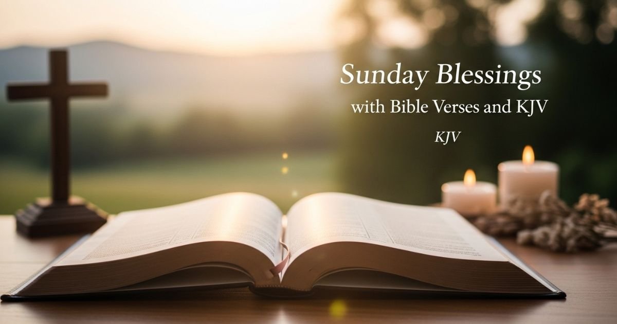 Sunday Blessings with Bible Verses and KJV
