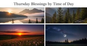 Thursday Blessings by Time of Day