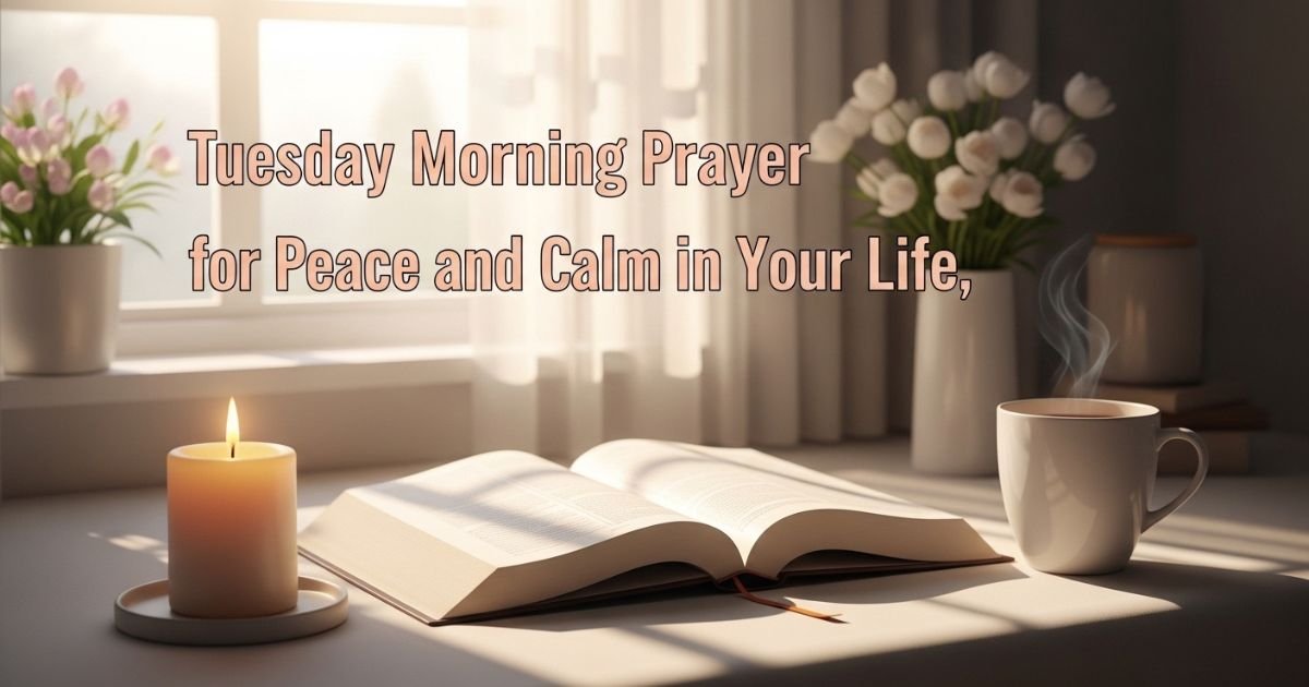 Tuesday Morning Prayer for Peace and Calm in Your Life