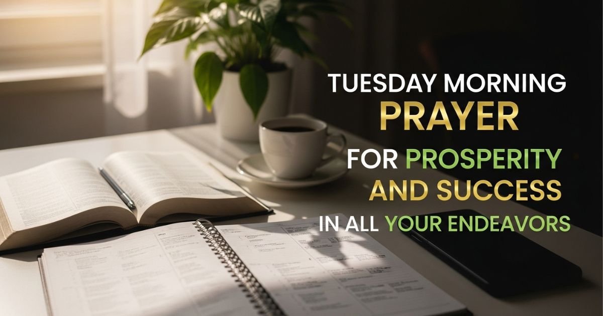 Tuesday Morning Prayer for Prosperity and Success in All Your Endeavors