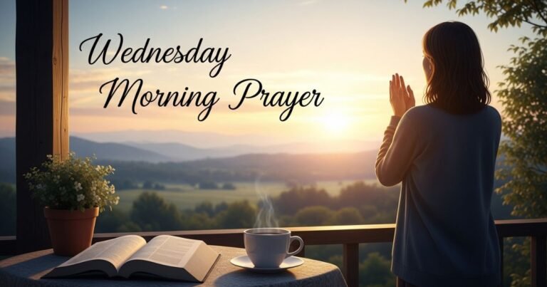 Wednesday Morning Prayer to Start Your Day Peacefully