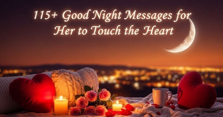 115+ Good Night Messages for Her to Touch the Heart