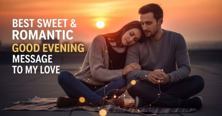 120+ Best Sweet & Romantic Good Evening Message to My Love
